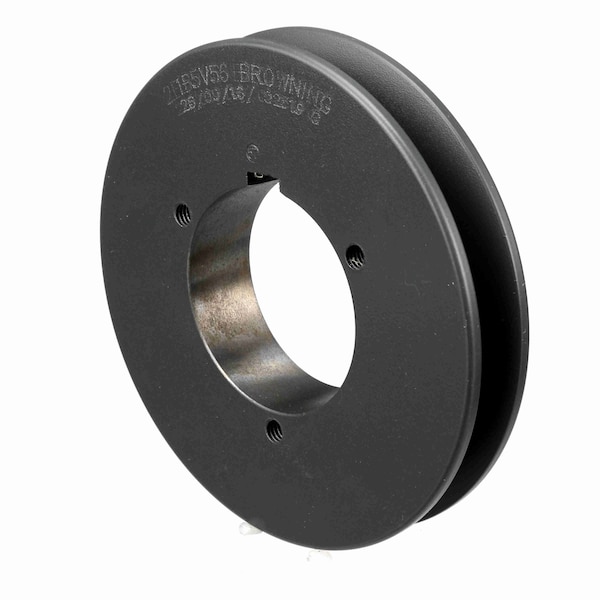 1 Groove Cast Iron Bushed Bore Multiple Sheave, 1B5V56